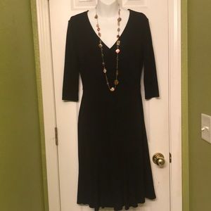 Ann Taylor LOFT petite wrap style dress with the prettiest built in gussets.